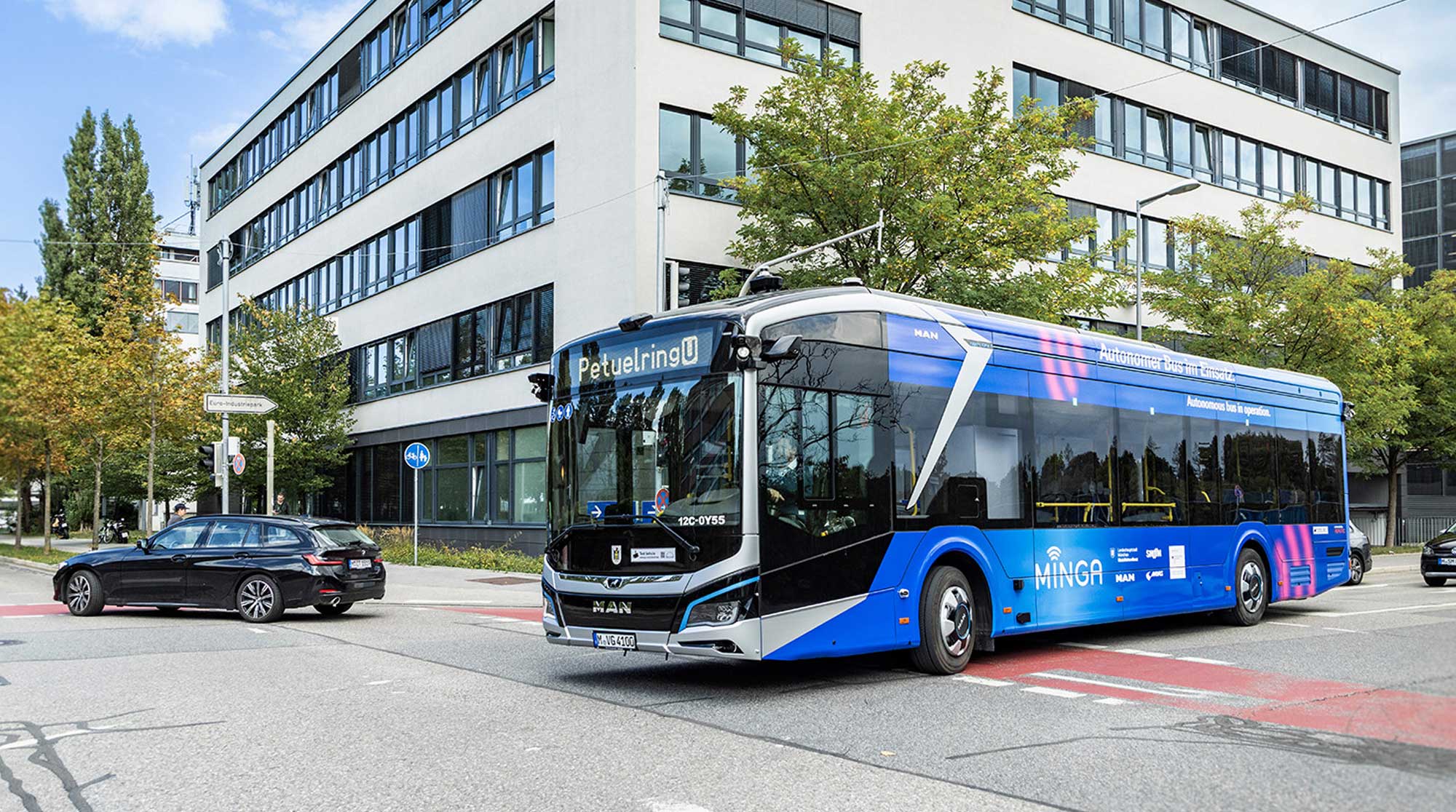 Autonomous Buses Enter Real City Traffic