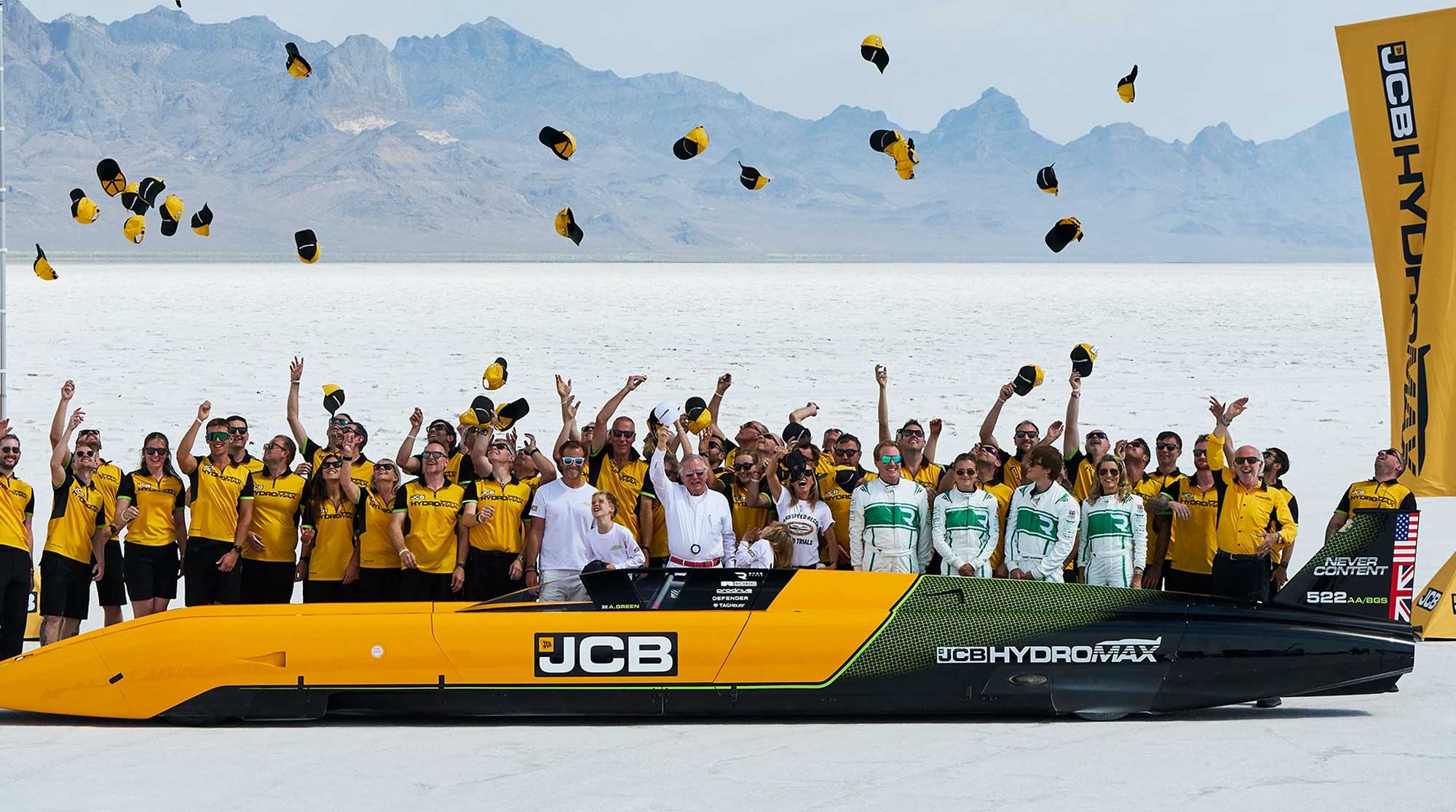 JCB Turns Speed Record into Hydrogen Test